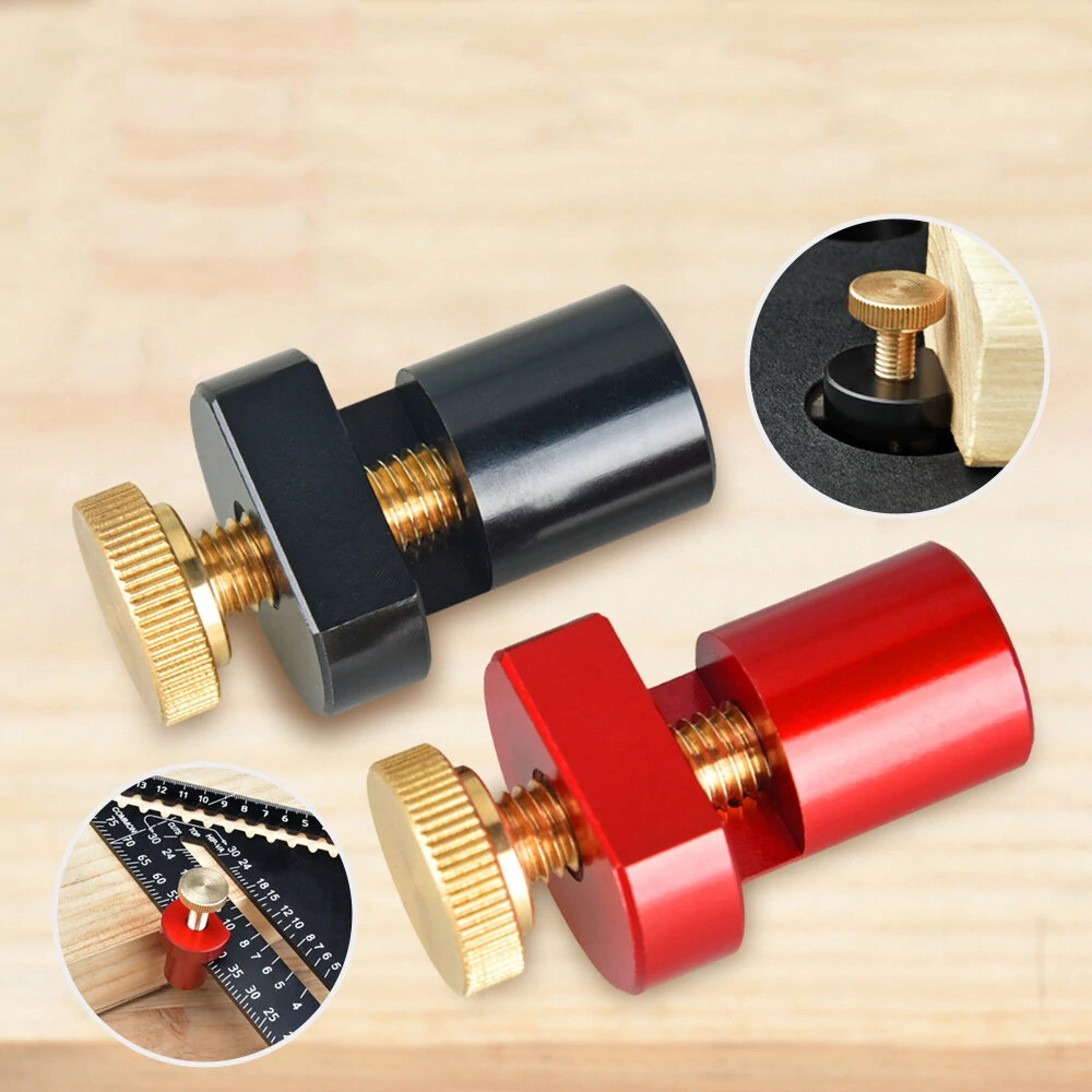 (image for) 19mm 20mm MFT Table Workbench Bench Dog Clamp Stop Woodworking Workbench Peg Brake Stopper Ruler Stop Fence