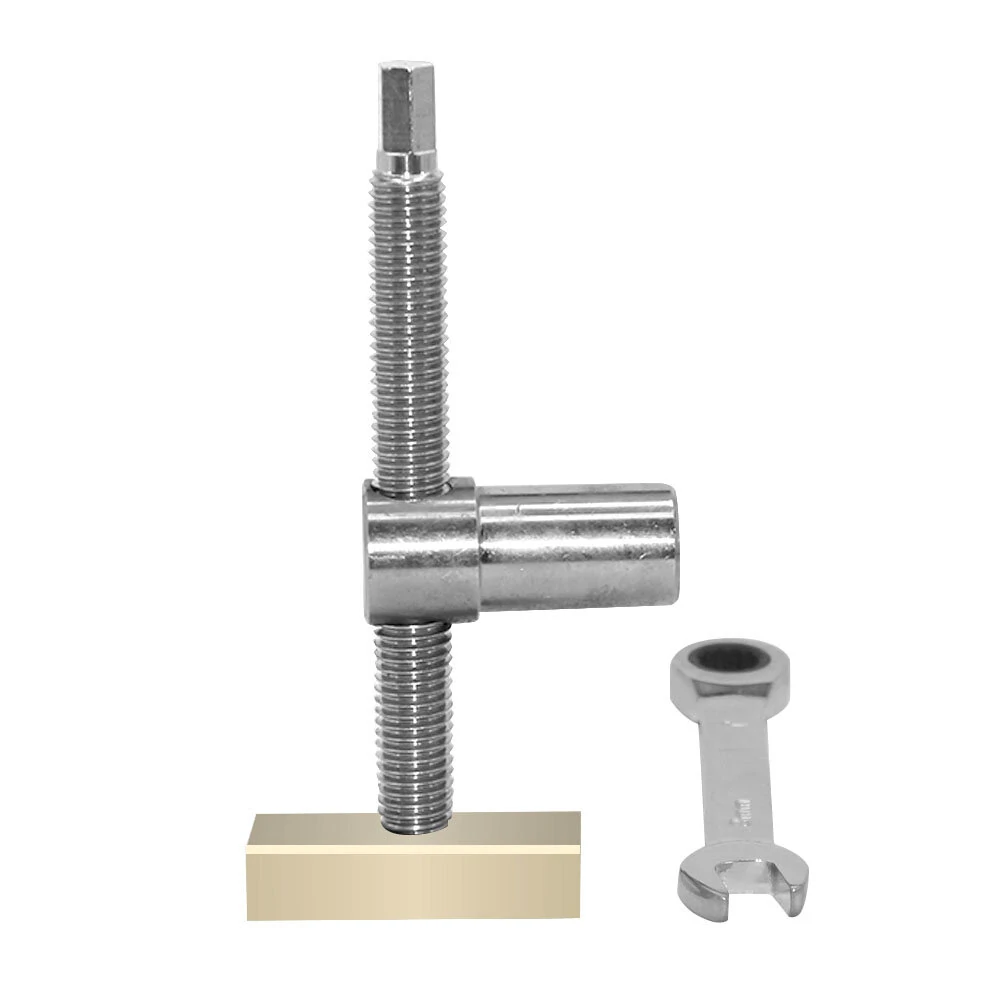 (image for) 19mm/20mm 2PCS Woodworking Desktop Clip with 4 PCS Dog Holes Stop Fast Fixed Dog Hole Clip Clamp Brass Stainless Steel Fixture Vise Benches Joinery Carpenter Tool