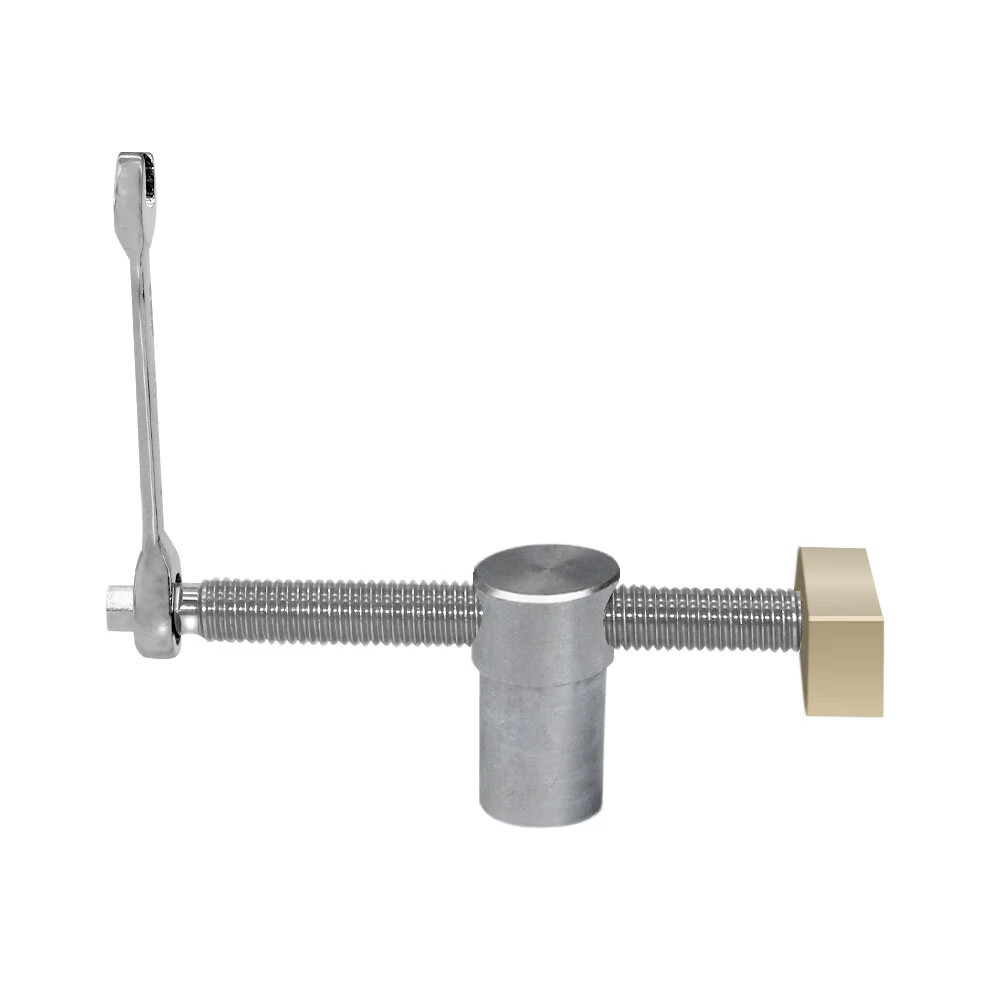 (image for) 19mm/20mm 2PCS Woodworking Desktop Clip with 4 PCS Dog Holes Stop Fast Fixed Dog Hole Clip Clamp Brass Stainless Steel Fixture Vise Benches Joinery Carpenter Tool