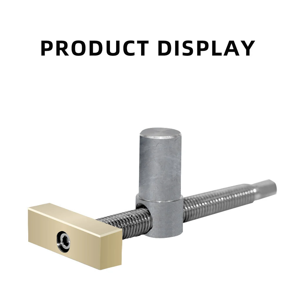 (image for) 19mm/20mm 2PCS Woodworking Desktop Clip with 4 PCS Dog Holes Stop Fast Fixed Dog Hole Clip Clamp Brass Stainless Steel Fixture Vise Benches Joinery Carpenter Tool