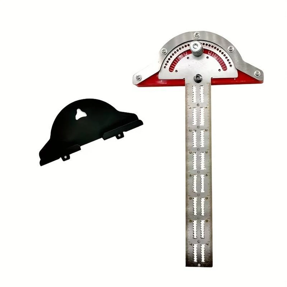 (image for) 1PCS Woodworking Edge Ruler Protractor Angle Detector Vernier Caliper Measuring Tool Woodworking Tools 10inch/15inch/20inch