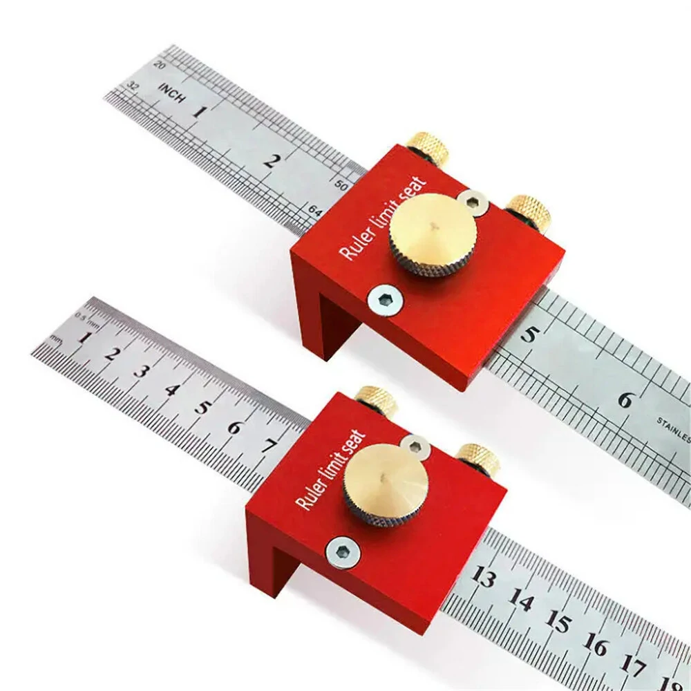 (image for) 30cm Scribing Ruler with 90 Degrees Scale High Precision Measuring and Marking Gauge Woodworking Essential Tools Sturdy and Durable Great for DIY Projects