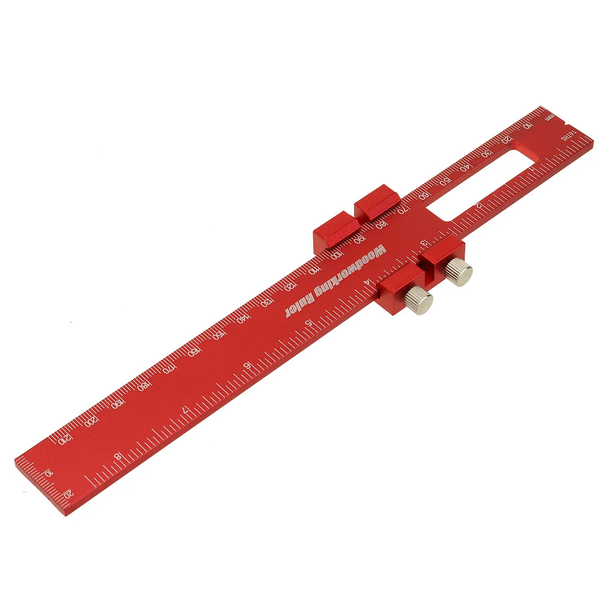 (image for) 3pcs Aluminum alloy Precision Pocket Ruler Woodworking Positioning Scribing Gauge Carpenter Markinig Ruler