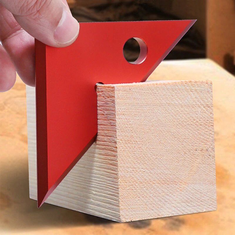 (image for) 45/90 Degree Square Multifunctional Carpenter's Angle Measurement Tool High Precision Woodworking Tool Ideal for Precision Sawing Blade Installation