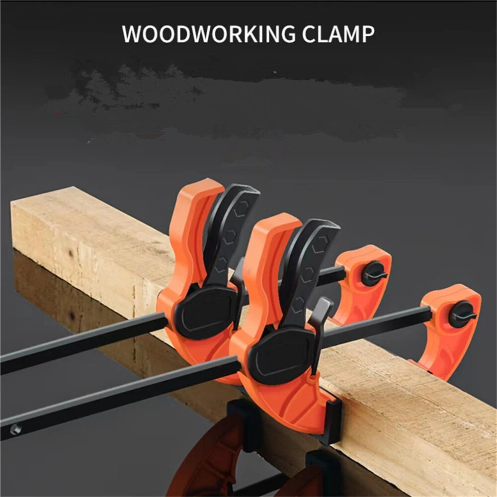 (image for) 6 Inch Quick Lock F Clamp Clip Heavy Duty Wood Working Work Bar Clamps Clip Kit Woodworking Reverse Clamp