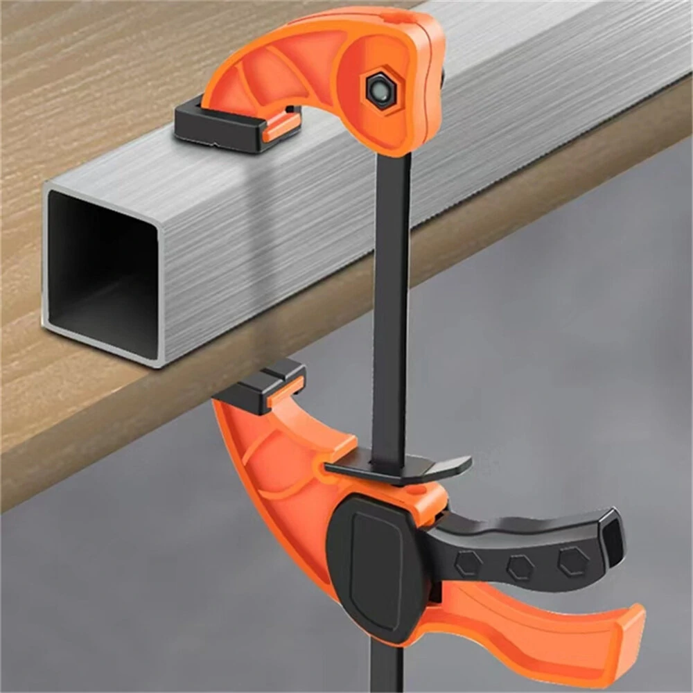 (image for) 6 Inch Quick Lock F Clamp Clip Heavy Duty Wood Working Work Bar Clamps Clip Kit Woodworking Reverse Clamp