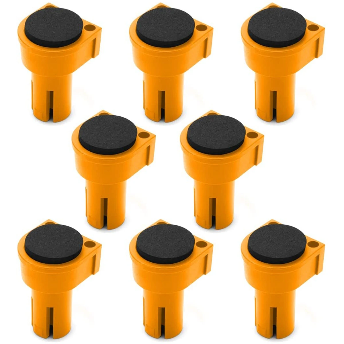(image for) 8PCS Workbench Peg Brake Stops Clamp 19mm 20mm EVA Rubber Bench Dog Woodworking tool for Workbench Holes Anti-Slip