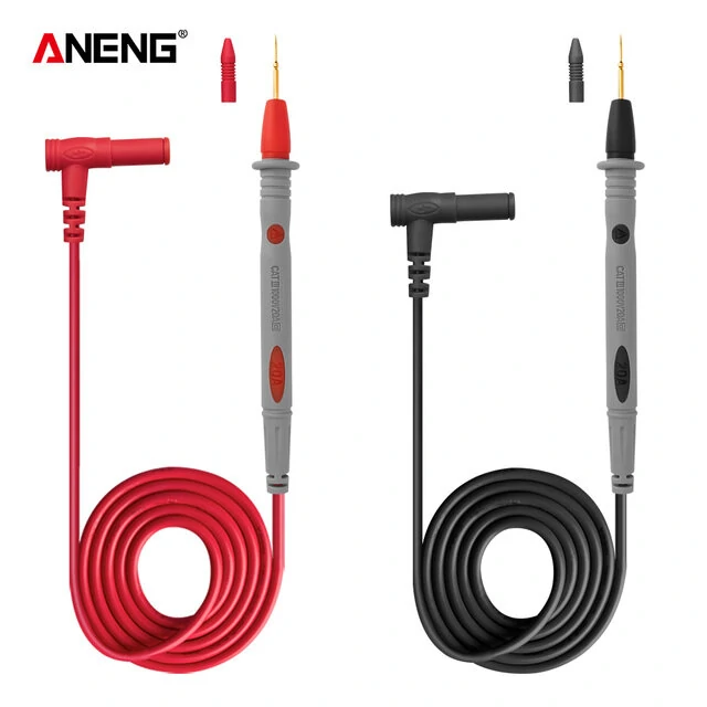 (image for) ANENG PT1031 20A 1000V Slicon Rubber Delay Wire Gold Plated Sharp Probe Needles Digital Multi Meter Test Lead