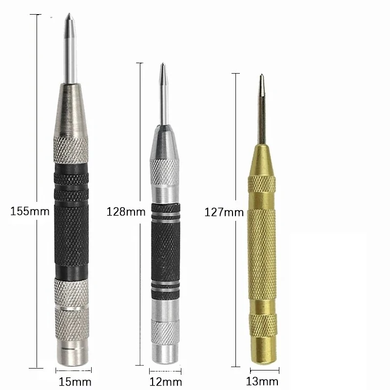 (image for) Automatic Centre Punch General Automatic Punch Woodworking Metal Drill Adjustable Spring Loaded Automatic Punch Hand Tools Sets