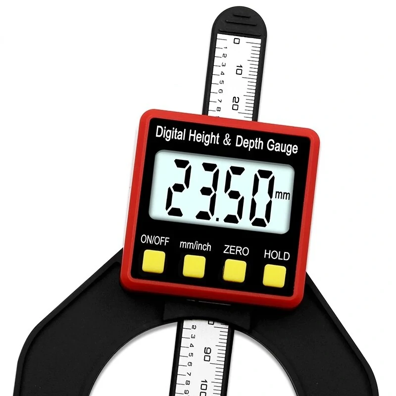 (image for) Digital Depth Gauge LCD Height Gauges Calipers With Magnetic Feet For Router Tables Woodworking Measuring Tools