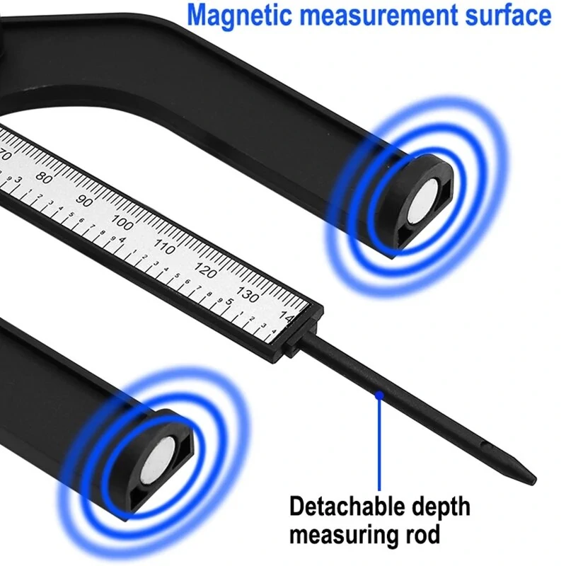 (image for) Digital Depth Gauge LCD Height Gauges Calipers With Magnetic Feet For Router Tables Woodworking Measuring Tools