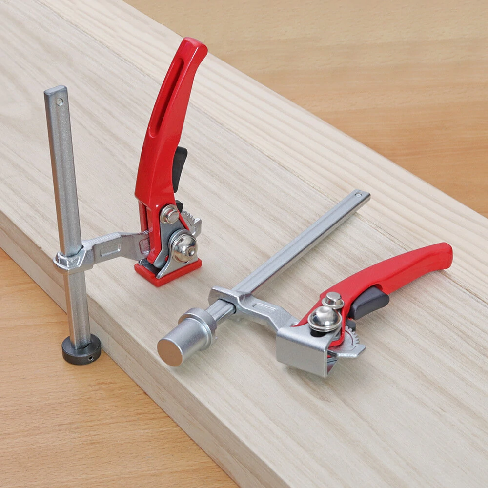(image for) ENJOYWOOD 16mm/19mm/20mm/28mm MFT Table Workbench Quick Ratchet Bench Dog Hold Down Clamp Clip for 16mm/19mm/20mm/28mm Dog Holes