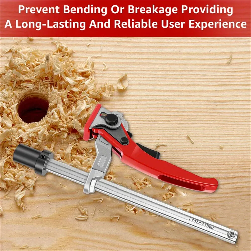 (image for) ENJOYWOOD 16mm/19mm/20mm/28mm MFT Table Workbench Quick Ratchet Bench Dog Hold Down Clamp Clip for 16mm/19mm/20mm/28mm Dog Holes