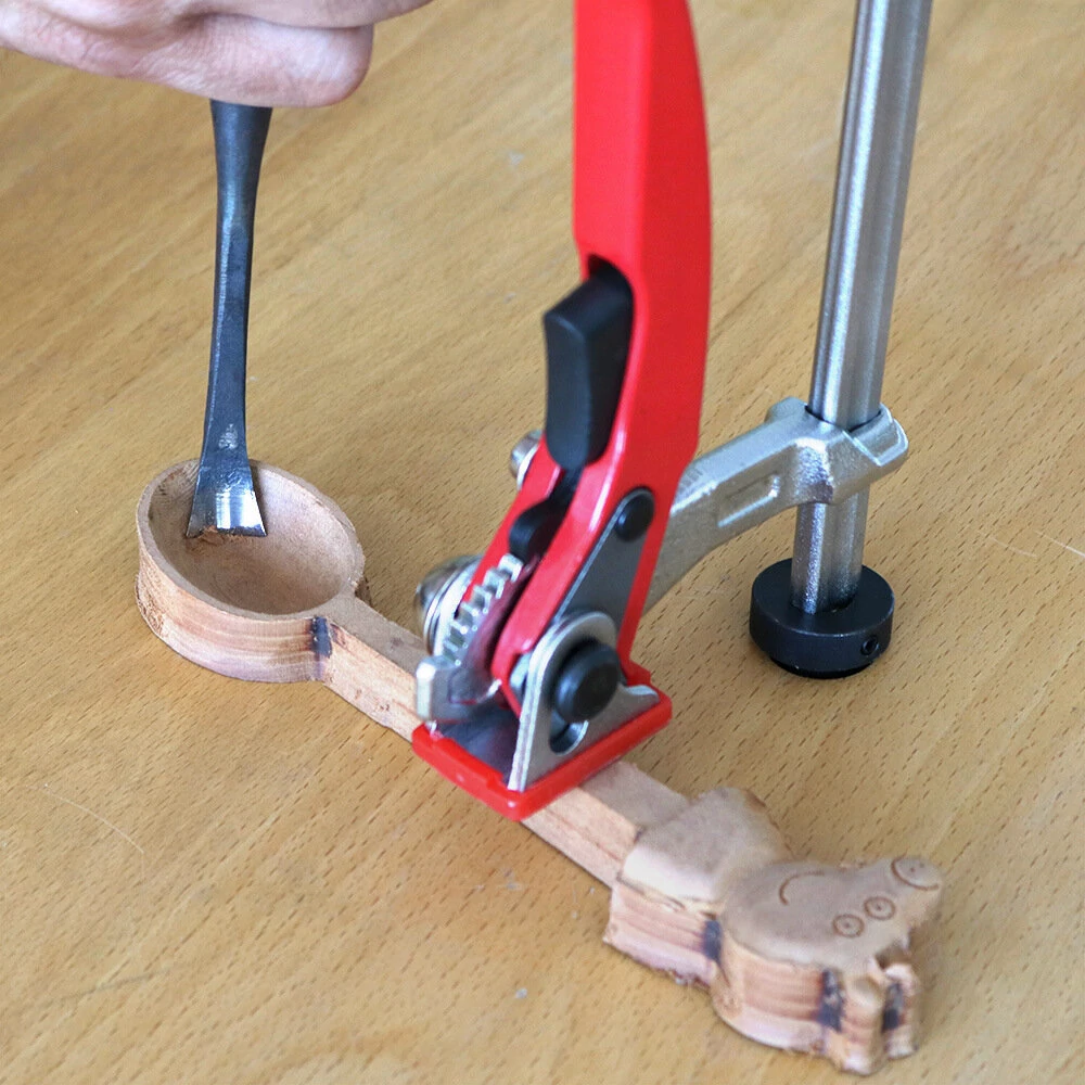 (image for) ENJOYWOOD 16mm/19mm/20mm/28mm MFT Table Workbench Quick Ratchet Bench Dog Hold Down Clamp Clip for 16mm/19mm/20mm/28mm Dog Holes