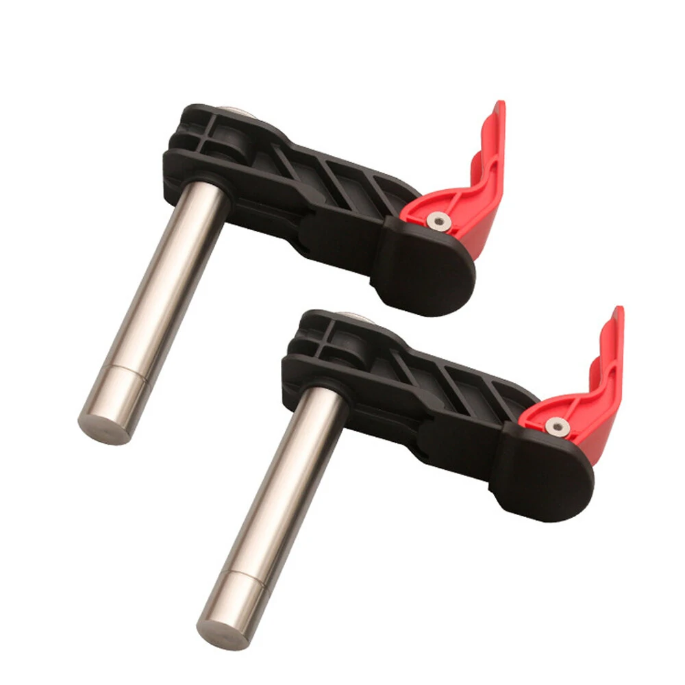 (image for) ENJOYWOOD 2 Pack 19mm 20mm Bench Dog Hold Down Quick Clamps Stainless Steel MFT Table T-Track Guide Rail System Clamps For MFT Table / T-Track / For Makita / Festool Guide Rail