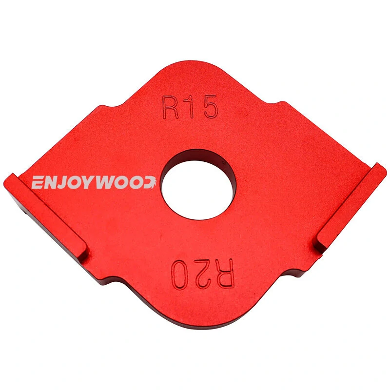(image for) ENJOYWOOD 3PCS Aluminum Router Corner Jig Set R5-R30 6 in 1 Precision Woodworking Corner Templates Enduring and Easy to Use