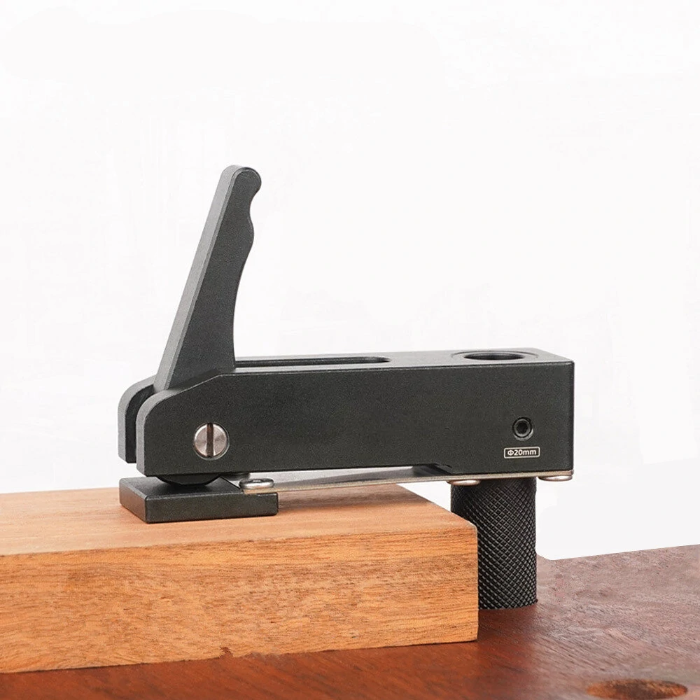 (image for) ENJOYWOOD Aluminum Alloy Woodworking MFT Table Hold Down Clamp Woodworking Desktop Presser Dare for Quick Manual Pressing Plate Woodworking Machinery Accessories DIY Clamps