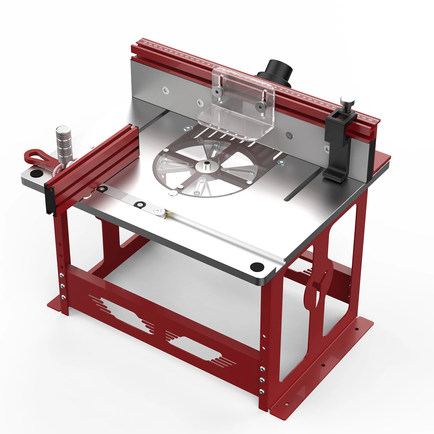(image for) ENJOYWOOD Bench Top Router Table Workbench with Miter Gauge / Profile Fence System / Dust Collection Port for Most Routers