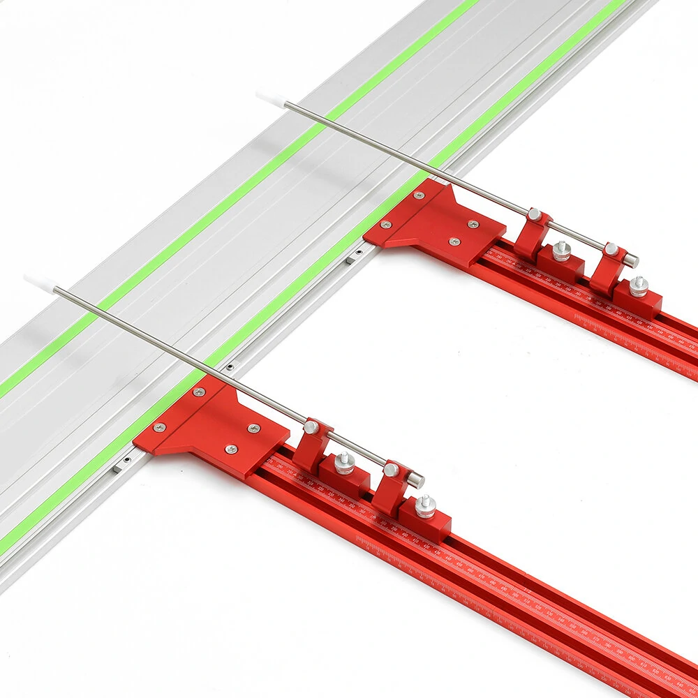 (image for) ENJOYWOOD Upgraded Aluminum Alloy Parallel Guide System for Repeatable Cuts for Track Saw Rail Fit for Makita and Festool Woodworking Tools Hook Upgrade