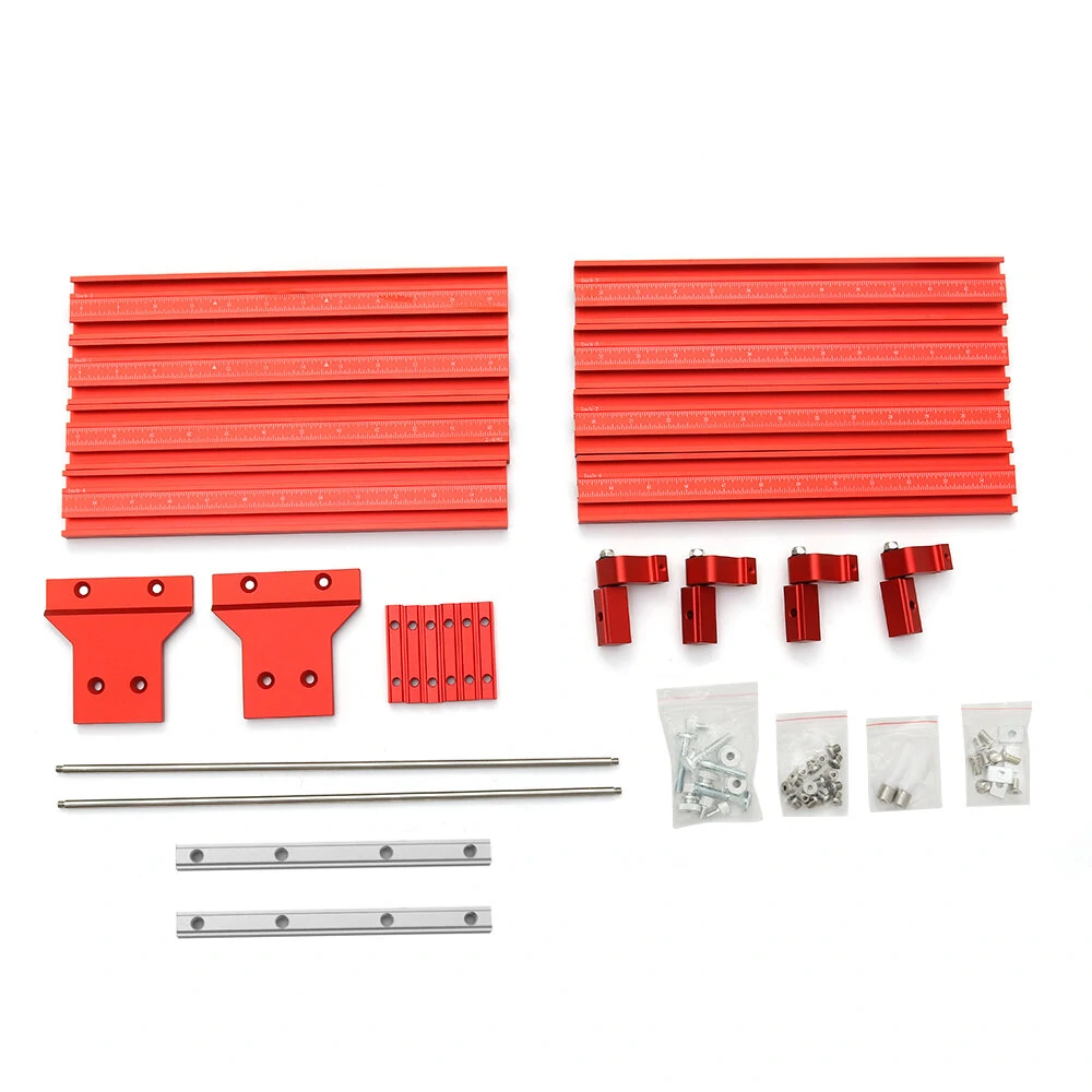 (image for) ENJOYWOOD Upgraded Aluminum Alloy Parallel Guide System for Repeatable Cuts for Track Saw Rail Fit for Makita and Festool Woodworking Tools Hook Upgrade