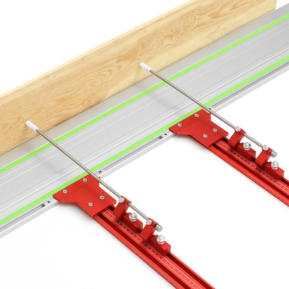(image for) ENJOYWOOD Upgraded Aluminum Alloy Parallel Guide System for Repeatable Cuts for Track Saw Rail Fit for Makita and Festool Woodworking Tools Hook Upgrade
