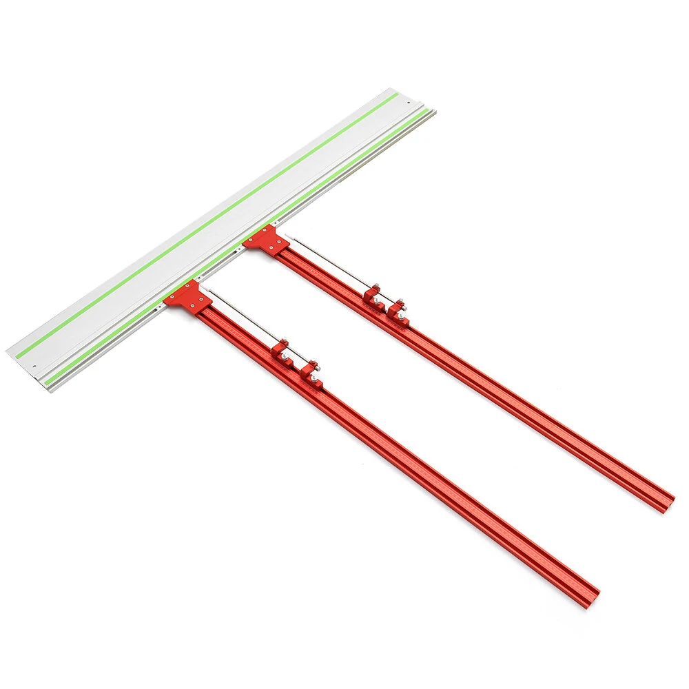 (image for) ENJOYWOOD Upgraded Aluminum Alloy Parallel Guide System for Repeatable Cuts for Track Saw Rail Fit for Makita and Festool Woodworking Tools Hook Upgrade