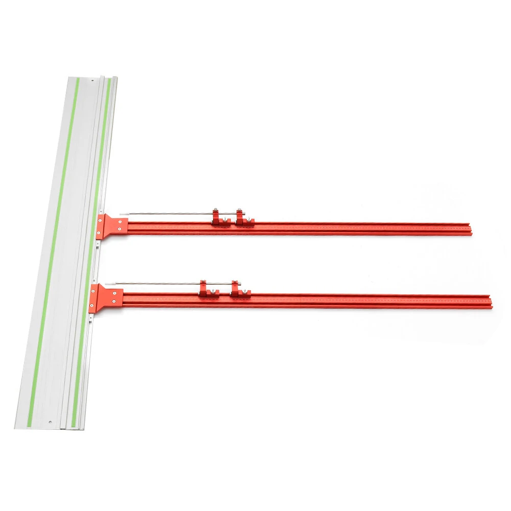 (image for) ENJOYWOOD Upgraded Aluminum Alloy Parallel Guide System for Repeatable Cuts for Track Saw Rail Fit for Makita and Festool Woodworking Tools Hook Upgrade