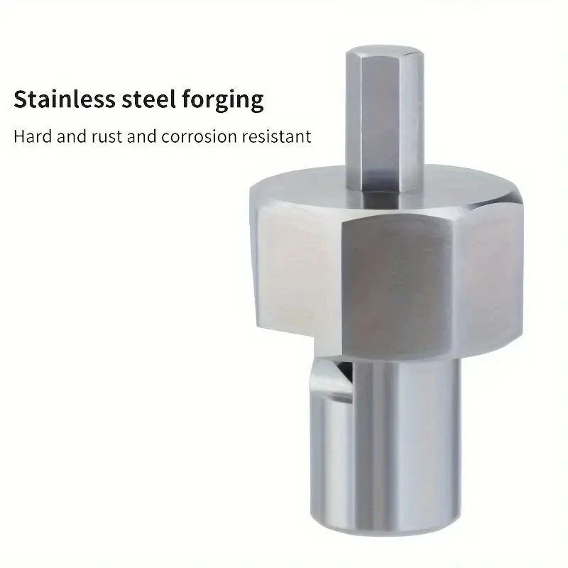 (image for) ENJOYWOOD Woodworking Chamfer Tool T10 Alloy Blade Stainless Steel 9mm Hex Shank for 19mm/20mm Dog Holes Polished Finish for Electric Drills