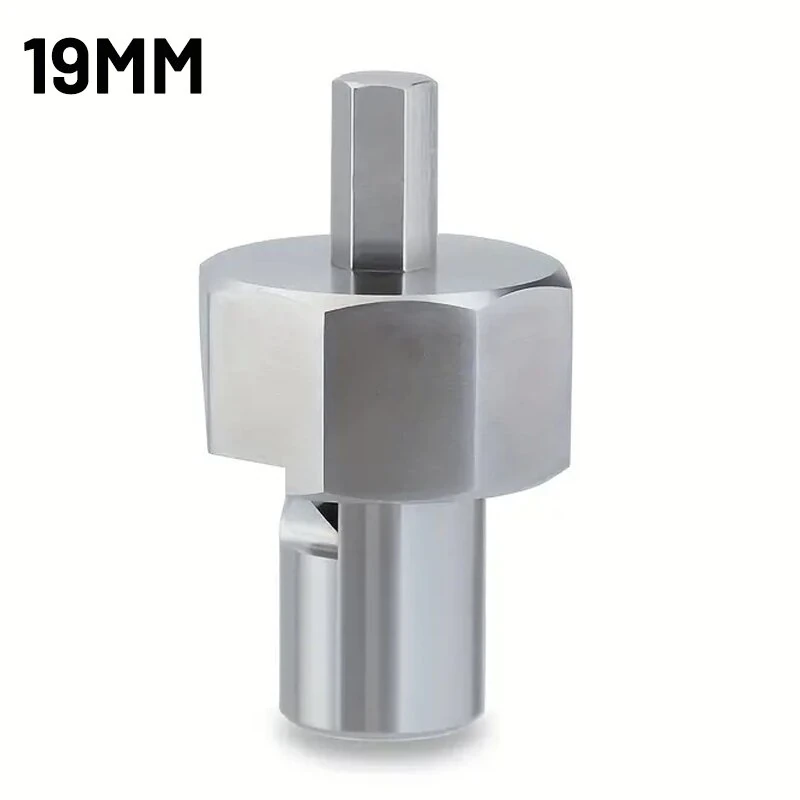(image for) ENJOYWOOD Woodworking Chamfer Tool T10 Alloy Blade Stainless Steel 9mm Hex Shank for 19mm/20mm Dog Holes Polished Finish for Electric Drills