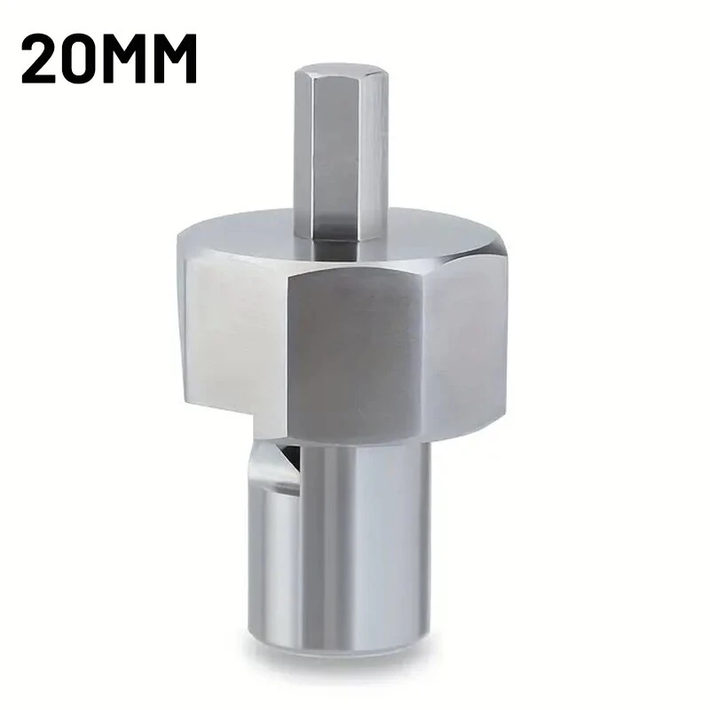 (image for) ENJOYWOOD Woodworking Chamfer Tool T10 Alloy Blade Stainless Steel 9mm Hex Shank for 19mm/20mm Dog Holes Polished Finish for Electric Drills