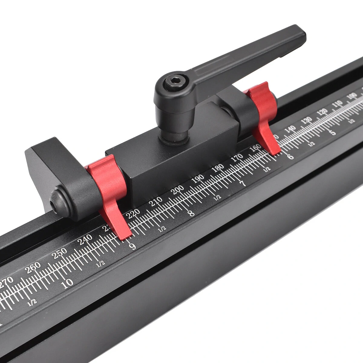 (image for) ENJOYWOOD Woodworking Miter Gauge Used With T Tracks Fence Backer DIY Table Saw Router Box Joint Jig Wood Working Tools and Accessories