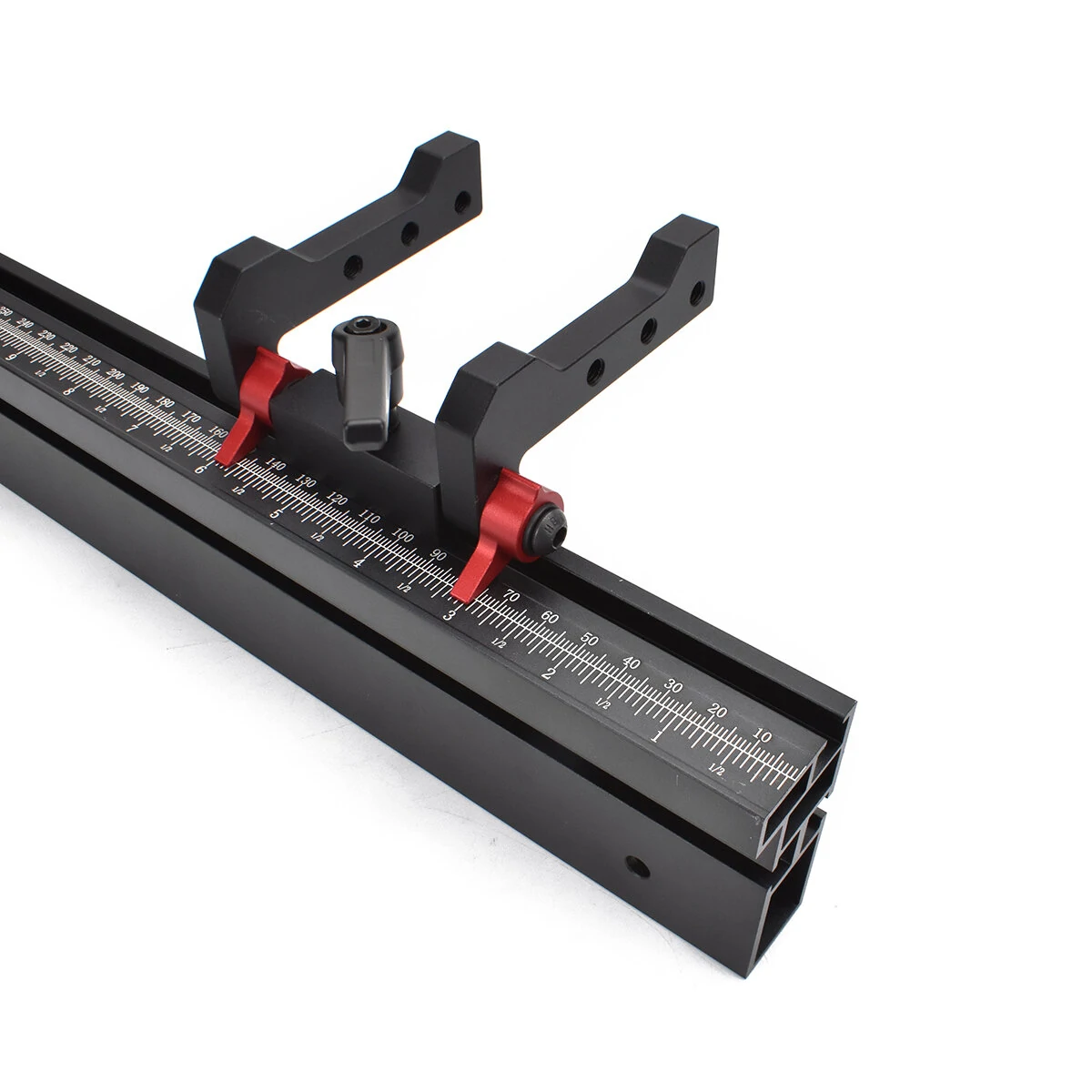 (image for) ENJOYWOOD Woodworking Miter Gauge Used With T Tracks Fence Backer DIY Table Saw Router Box Joint Jig Wood Working Tools and Accessories