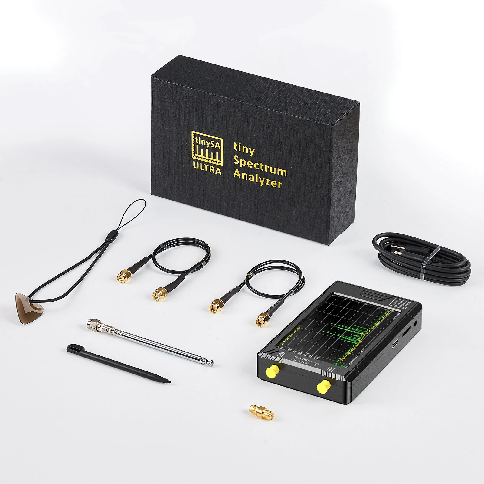 (image for) Handheld 4" Display Tiny Spectrum Analyzer TinySA ULTRA 100kHz to 5.3GHz with 32GB Card Version V0.4.5.1