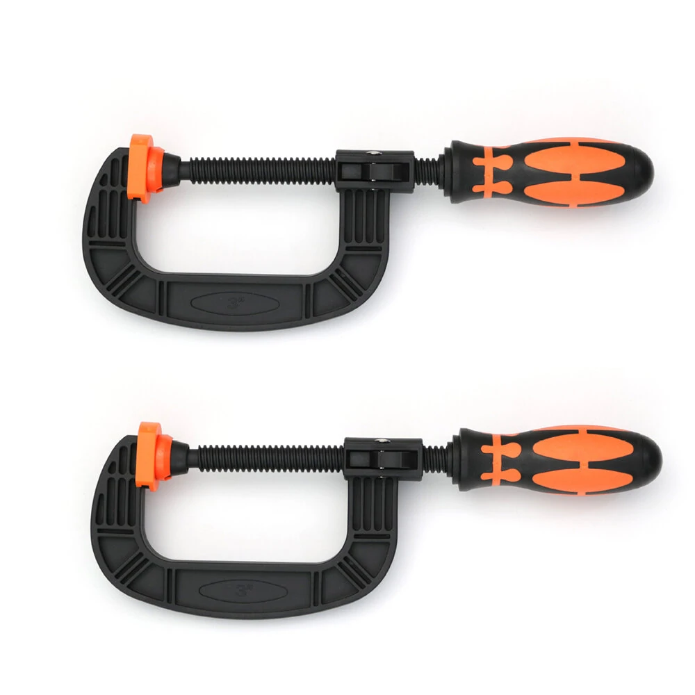 (image for) Heavy-Duty G-clamp C-Shaped Clip Swivel Jaw Pad Design and Easy Adjustment Feature for Optimal Clamping and Comfortable Handling