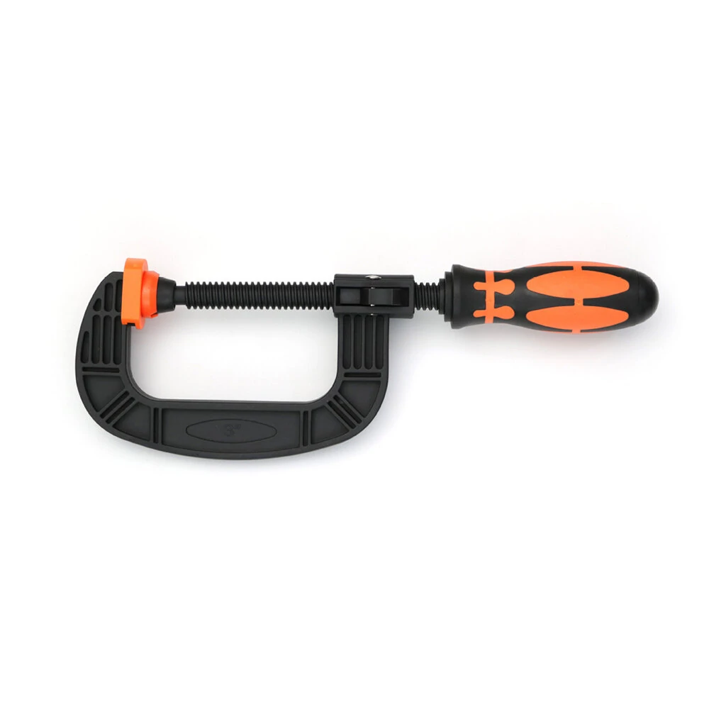 (image for) Heavy-Duty G-clamp C-Shaped Clip Swivel Jaw Pad Design and Easy Adjustment Feature for Optimal Clamping and Comfortable Handling