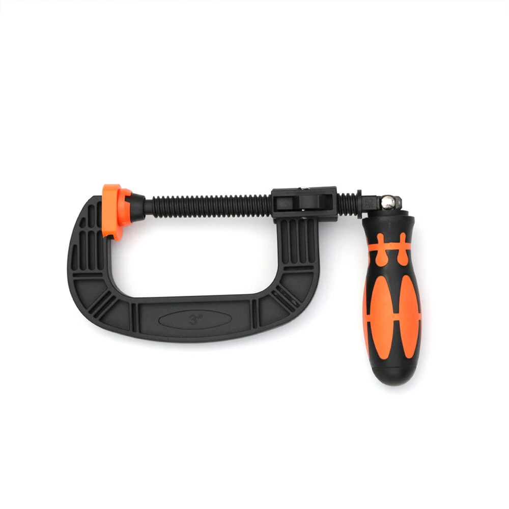 (image for) Heavy-Duty G-clamp C-Shaped Clip Swivel Jaw Pad Design and Easy Adjustment Feature for Optimal Clamping and Comfortable Handling