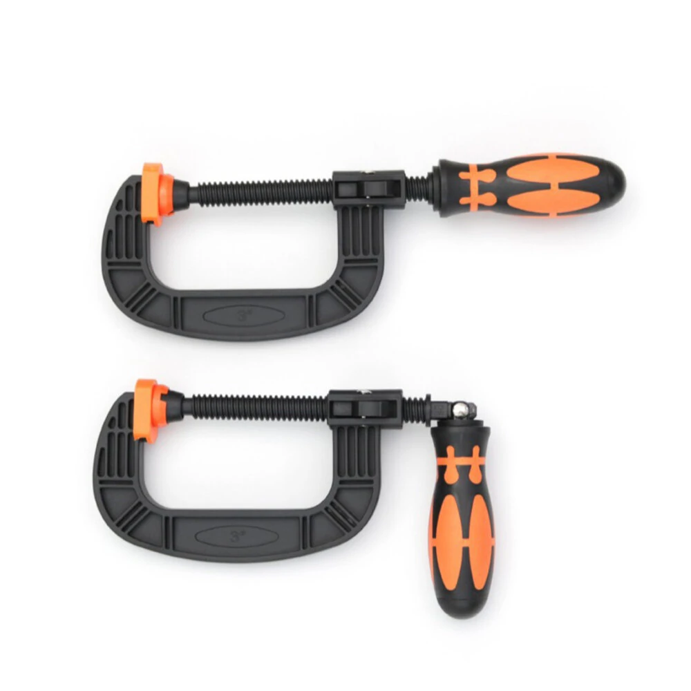 (image for) Heavy-Duty G-clamp C-Shaped Clip Swivel Jaw Pad Design and Easy Adjustment Feature for Optimal Clamping and Comfortable Handling
