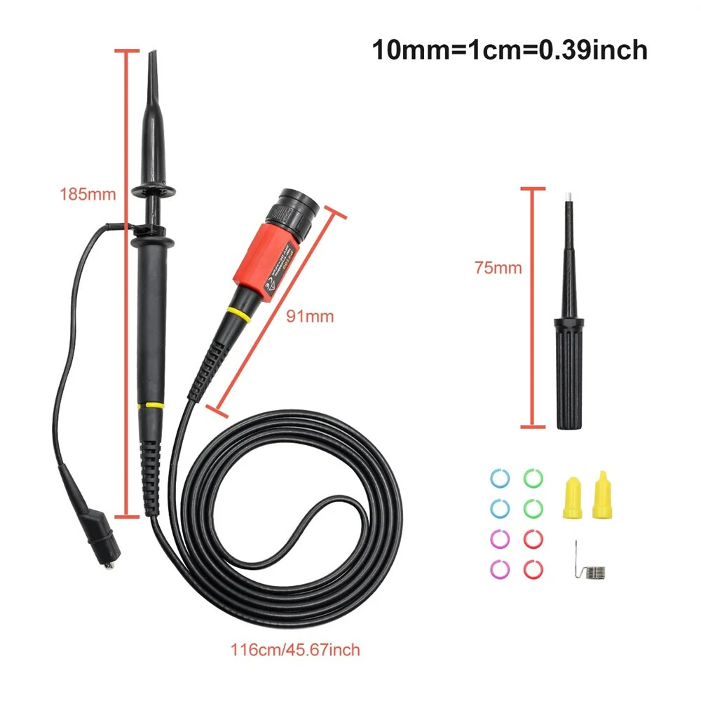 (image for) High Voltage Oscilloscope Probe P4100 Universal Compatibility 100 Megaohms Resistance 6 pF Capacitance Maximum Operating Voltage 1000V DC + ACPP