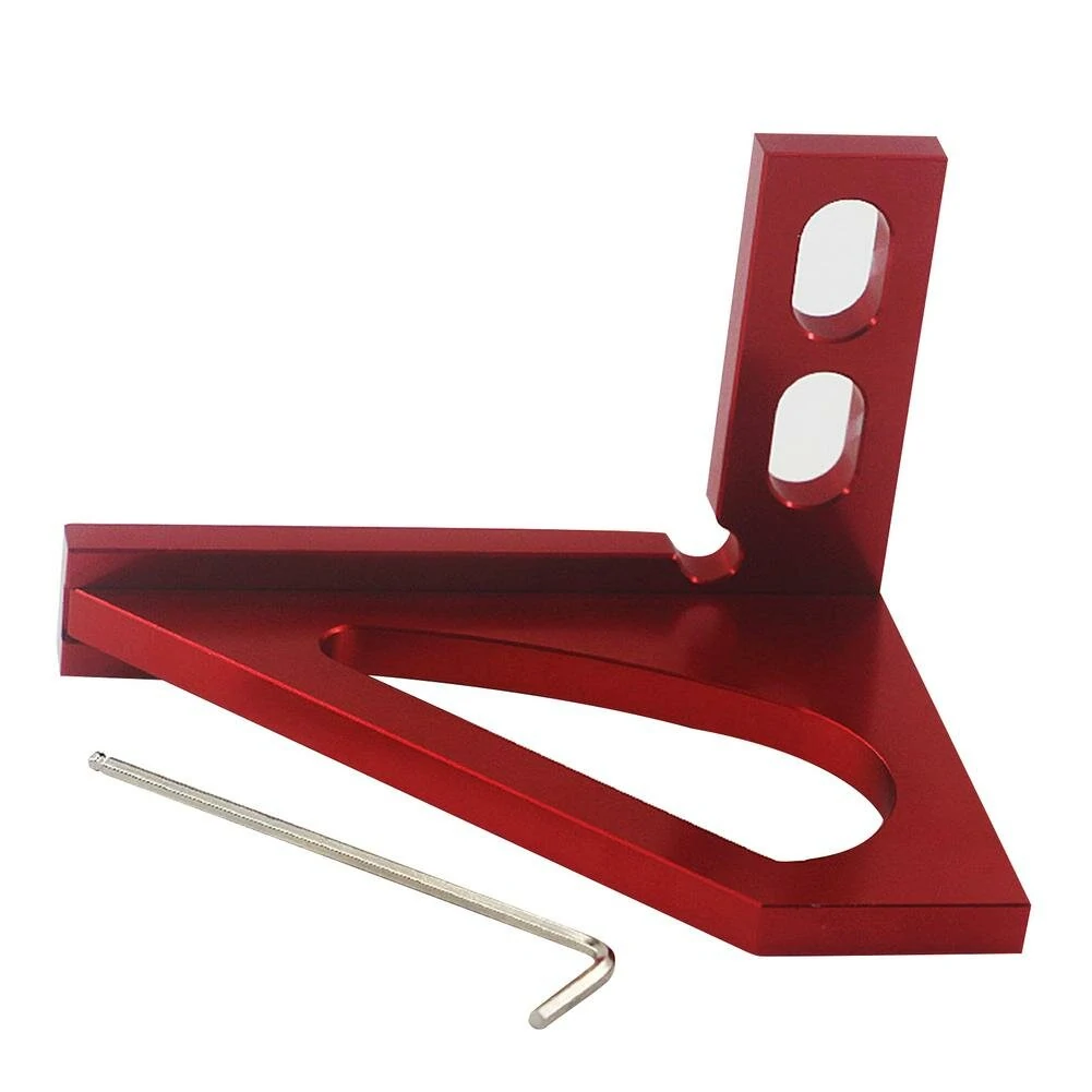 (image for) Line Ruler Woodworking Measuring Ruler Triangle Square Angle Measuring Tool Precision Accurate Triangle Ruler Tri-square Line Scriber Saw Guide