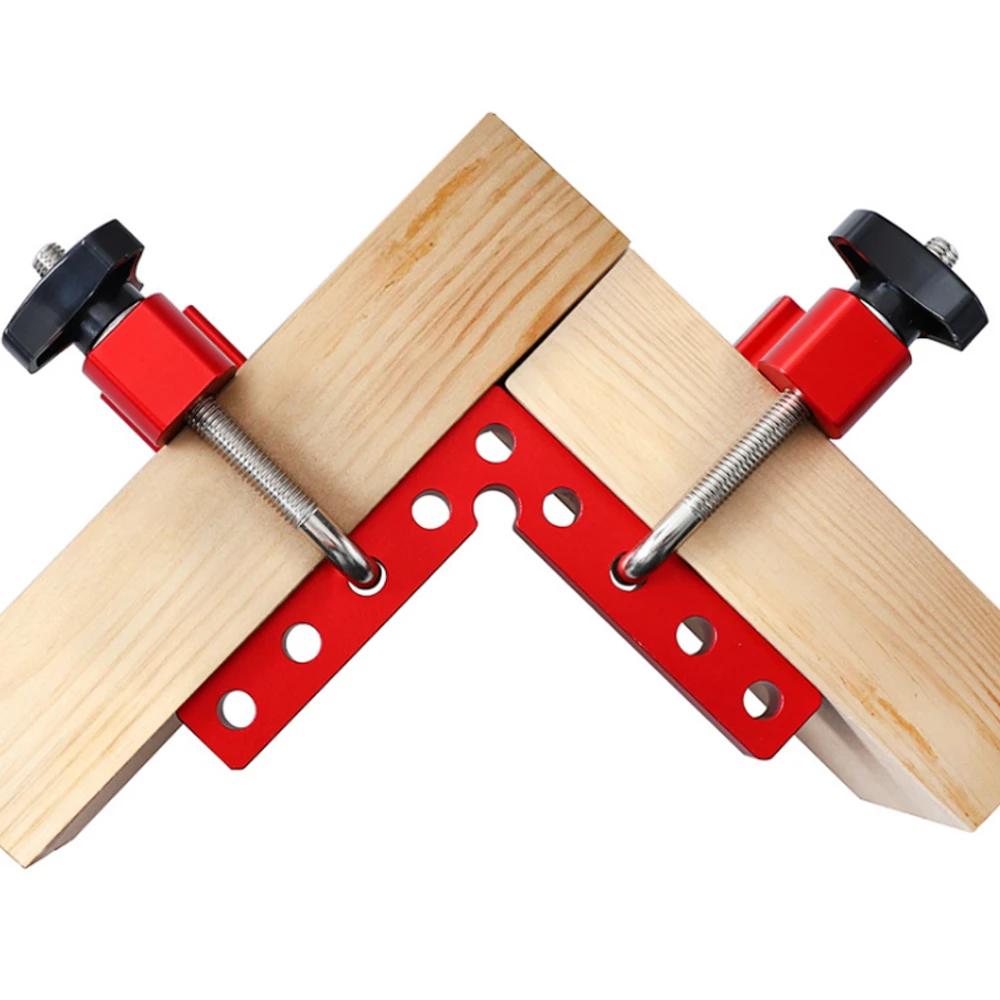 (image for) VEIKO 2 Set Woodworking Precision Clamping Square L-Shaped Auxiliary Fixture Splicing Board Carpenter Square Ruler Woodworking Tool