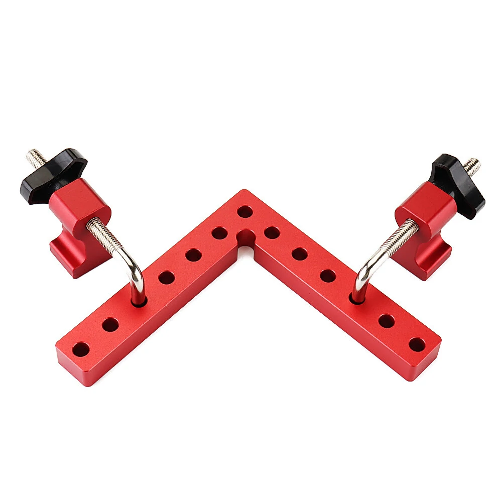 (image for) VEIKO 2 Set Woodworking Precision Clamping Square L-Shaped Auxiliary Fixture Splicing Board Carpenter Square Ruler Woodworking Tool