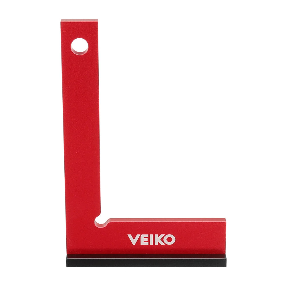 (image for) VEIKO Aluminum Alloy 150X100MM Square Ruler 90 Degree Right Angle Ruler With Solid Wide Base Check Tool Verticality Accurately