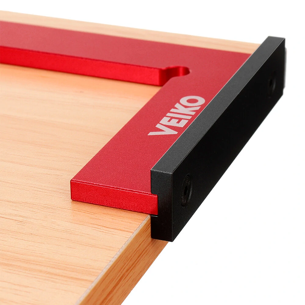 (image for) VEIKO Aluminum Alloy 150X100MM Square Ruler 90 Degree Right Angle Ruler With Solid Wide Base Check Tool Verticality Accurately
