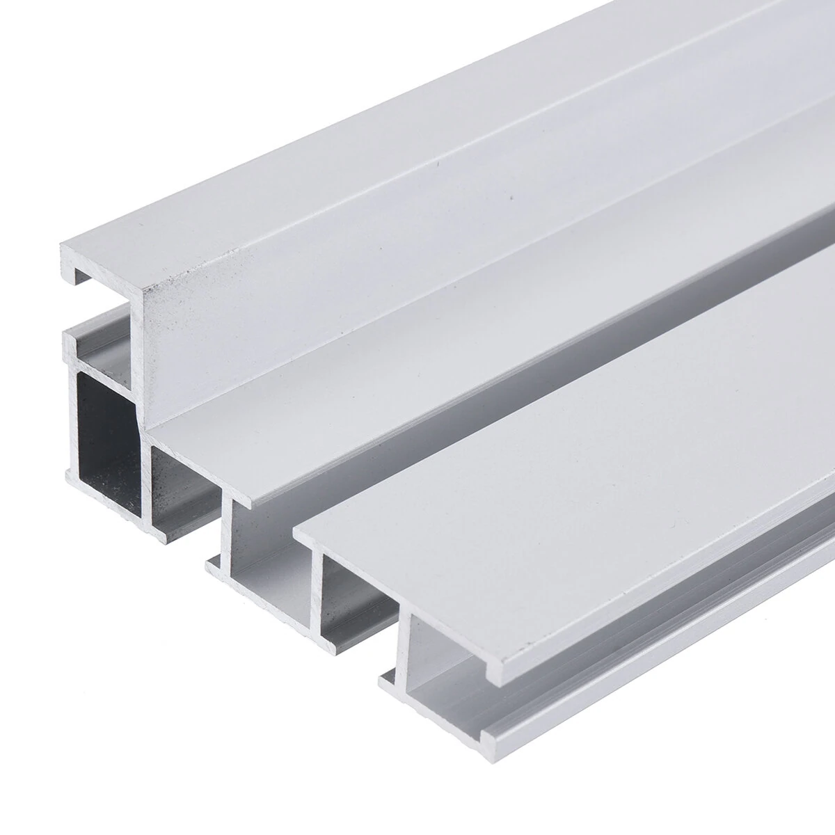 (image for) Woodworking Profile Fence T Track Slot Sliding Bracket Miter Gauge Fence Connector for Woodworking Router Saw Table Benches